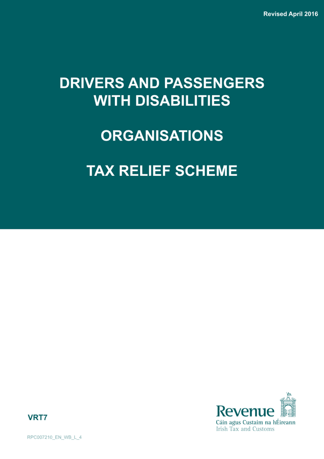 RPC007210 EN WB L 4 Drivers And Passengers With Disabilities Tax Relief Scheme screenshot