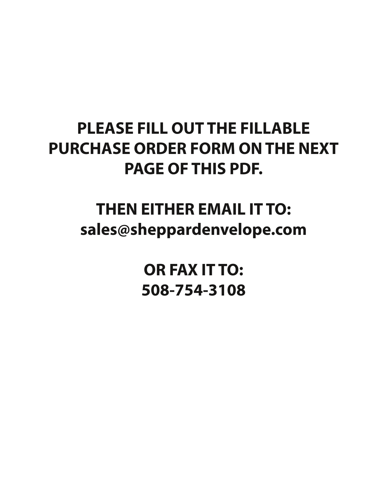 Purchase Order Form screenshot