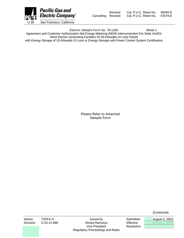 Agreement And Customer Authorization Net Energy Metering (NEM) Interconnection For Solar AndOr Wind  screenshot