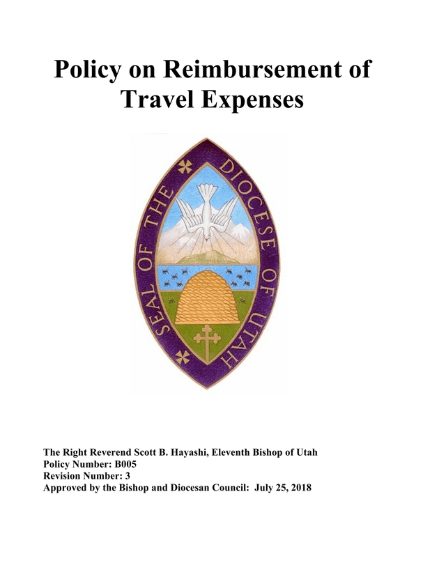Policy On Reimbursement Of Travel Expenses screenshot