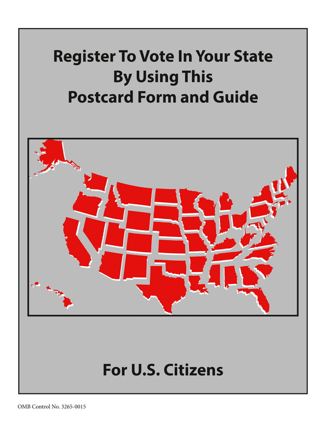 Register To Vote In Your State Postcard Form And Guide screenshot