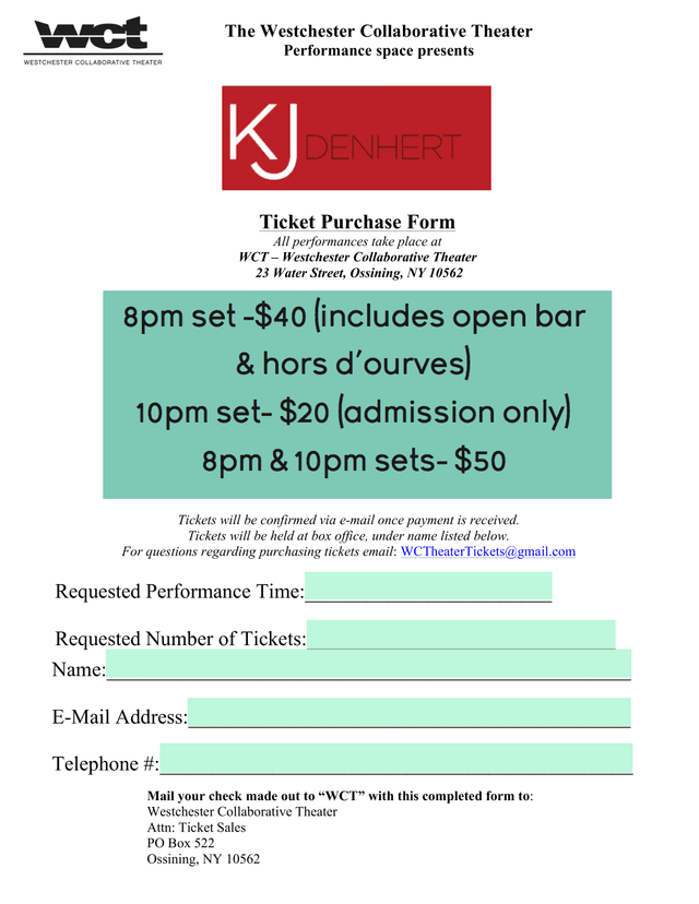 Ticket Purchase Form screenshot