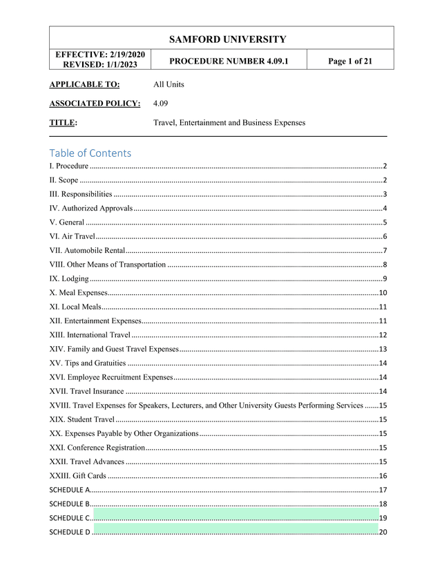 Travel, Entertainment And Business Expenses screenshot
