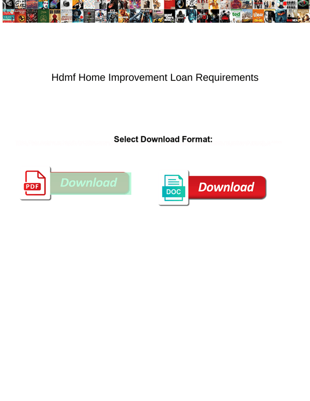 Hdmf Home Improvement Loan Requirements screenshot