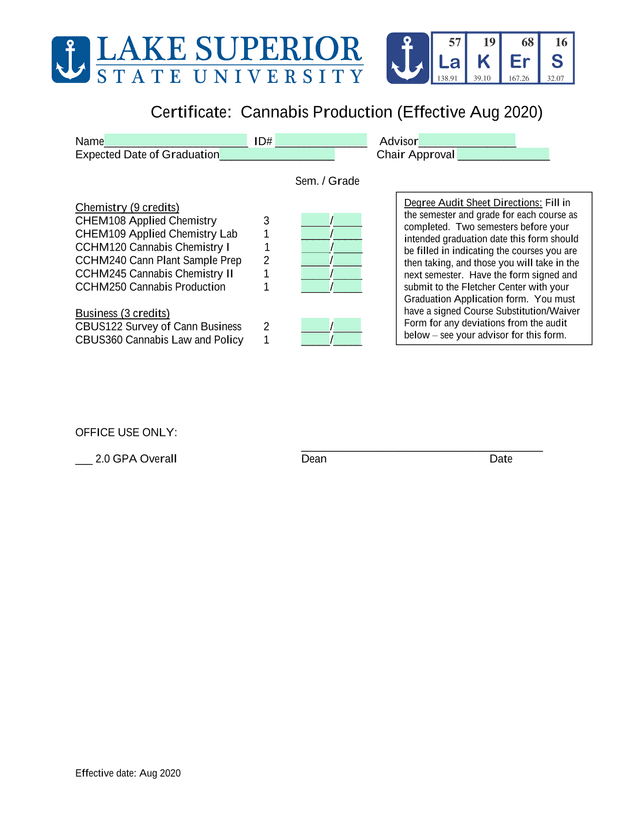 Certificate Cannabis Production screenshot