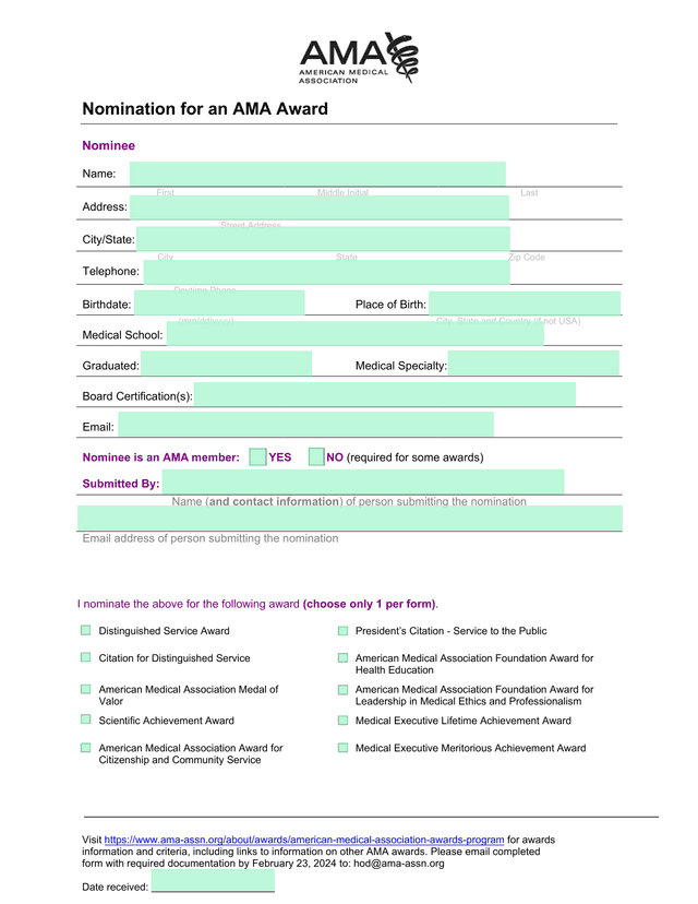 Nomination For An AMA Award screenshot