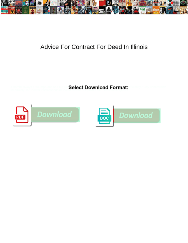Advice For Contract For Deed In Illinois screenshot