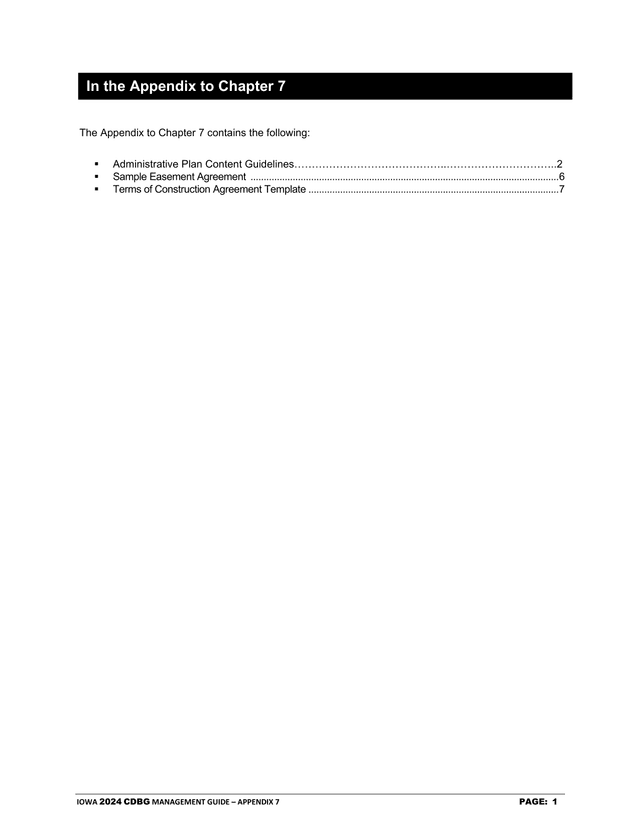 Iowa 2024 CDBG Management Guide  Appendix 7 screenshot