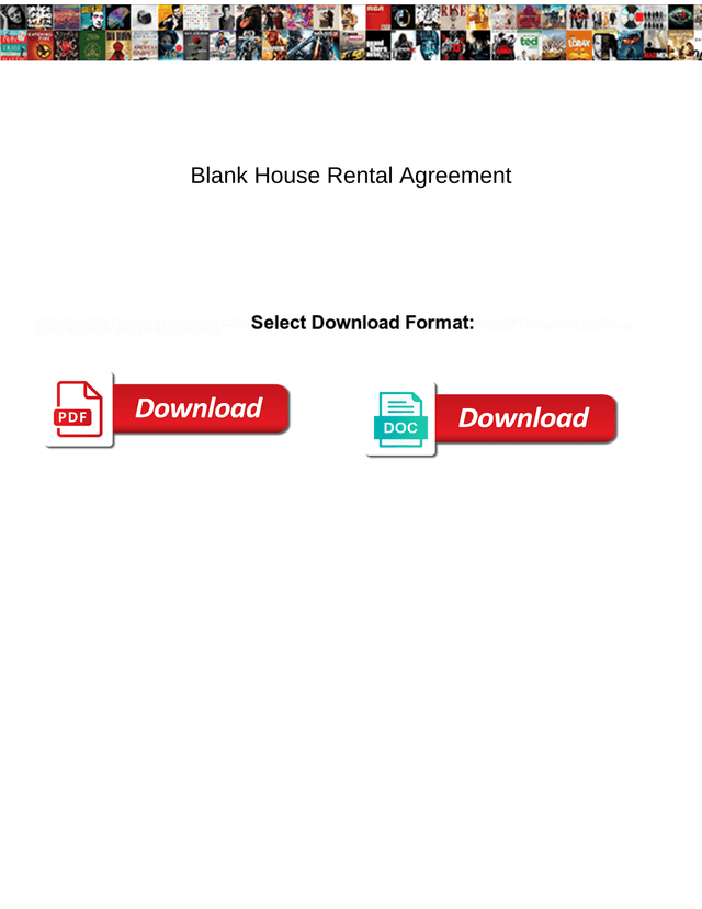 Blank House Rental Agreement screenshot