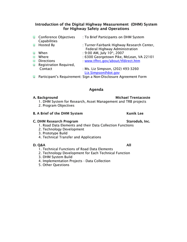 Introduction Of The Digital Highway Measurement (DHM) System For Highway Safety And Operations screenshot