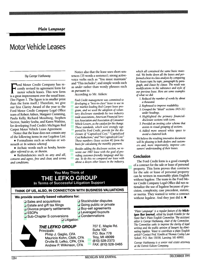Motor Vehicle Leases screenshot