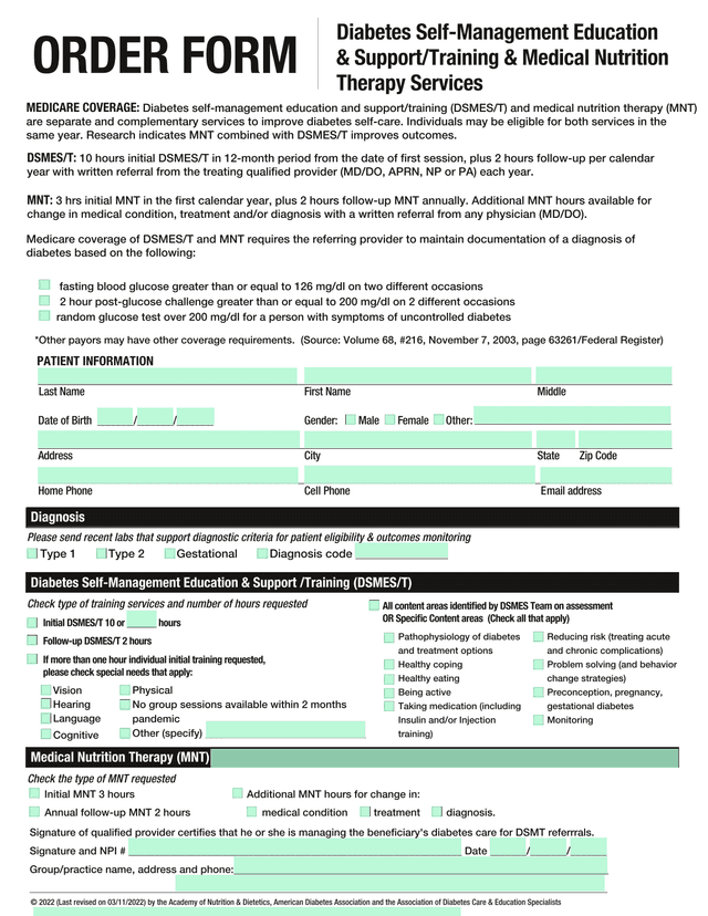Diabetes Self Management Education  SupportTraining (DSMEST) screenshot