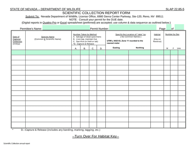 Scientific Collection Annual Report screenshot