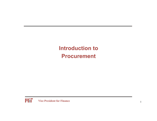 Introduction To Procurement screenshot