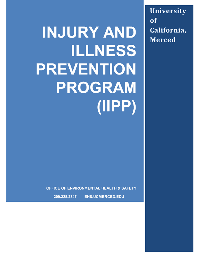 Injury And Illness Prevention Program (IIPP) screenshot