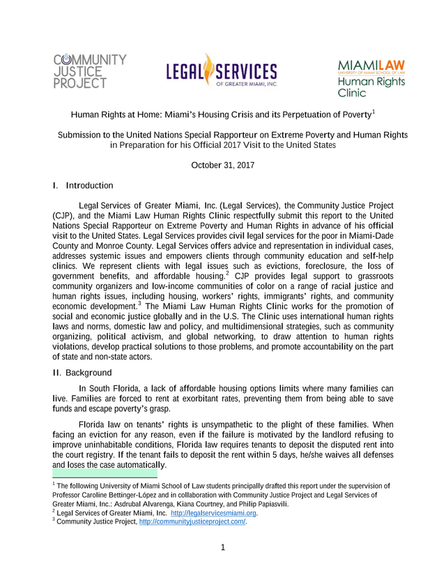 Human Rights At Home MiamiS Housing Crisis And Its Perpetuation Of Poverty screenshot