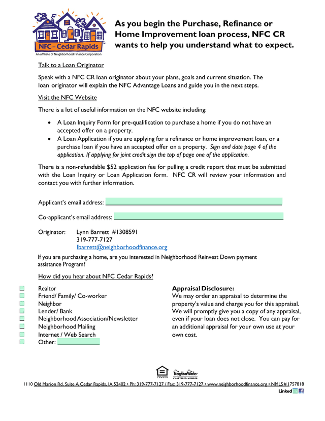 Uniform Residential Loan Application screenshot