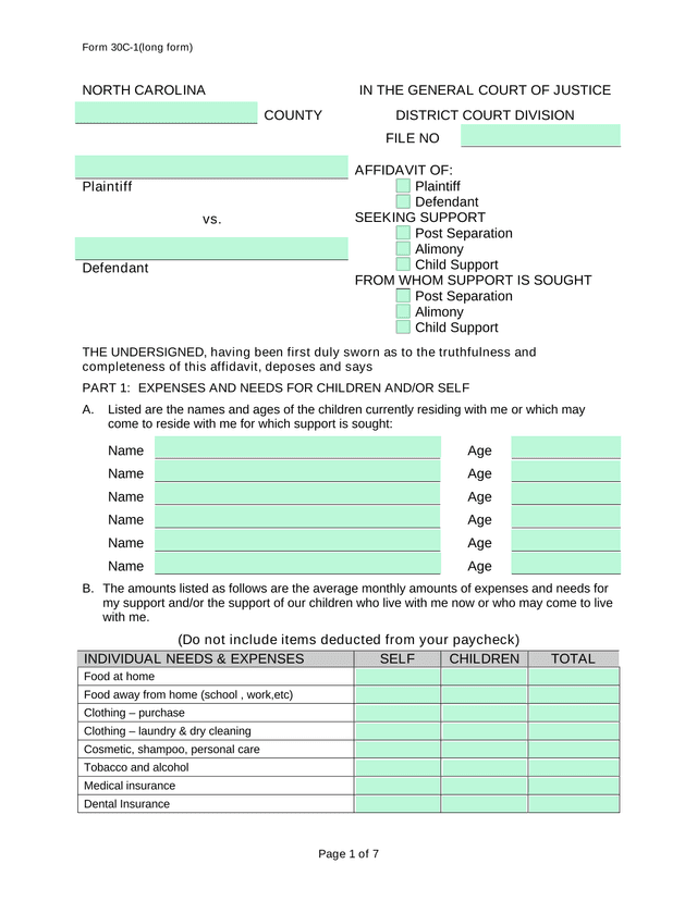 Form 30C 1(Long Form) screenshot