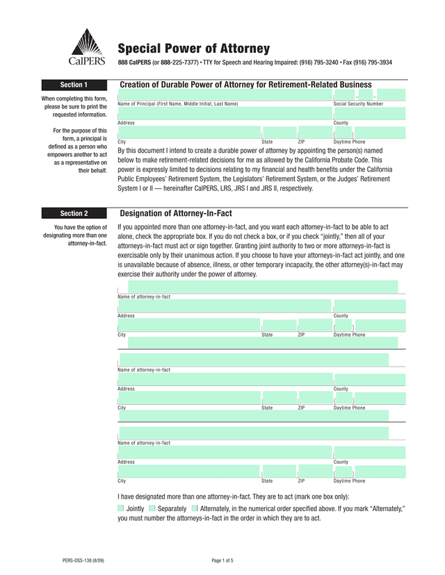 Special Power Of Attorney screenshot