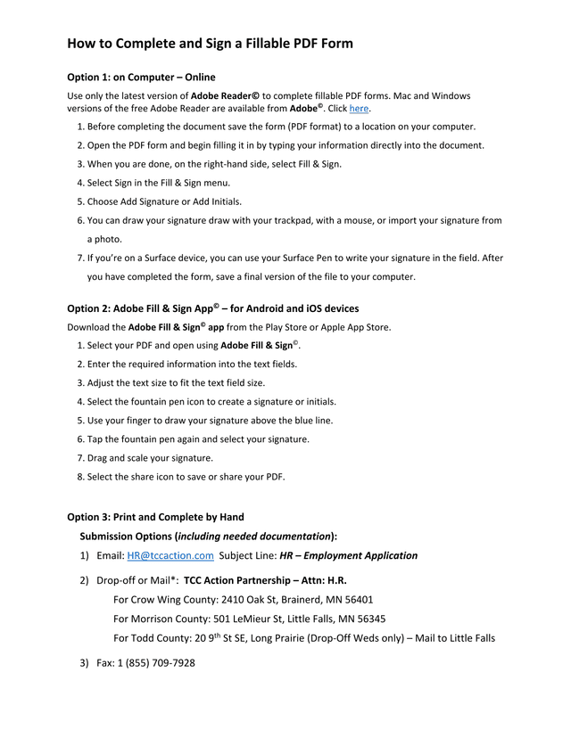 How To Complete And Sign A Fillable PDF Form screenshot