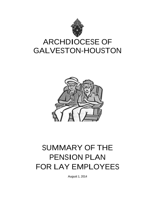 Summary Of The Pension Plan For Lay Employees screenshot