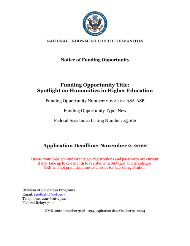Spotlight On Humanities In Higher Education screenshot