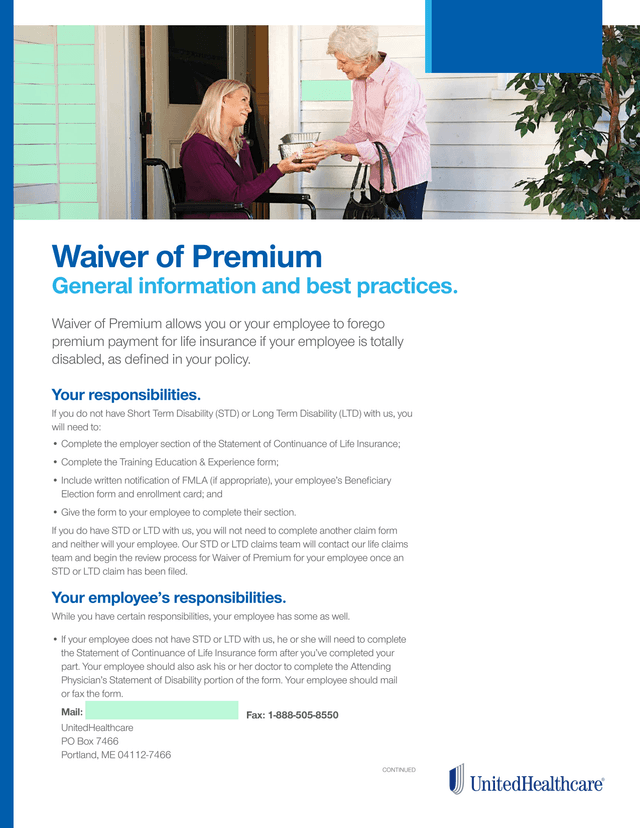 Waiver Of Premium screenshot