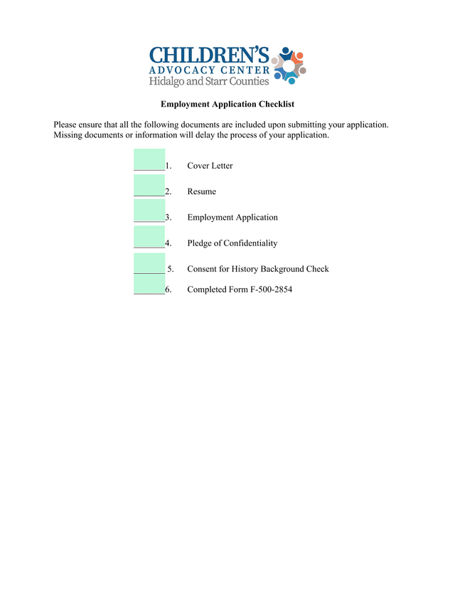 Employment Application screenshot