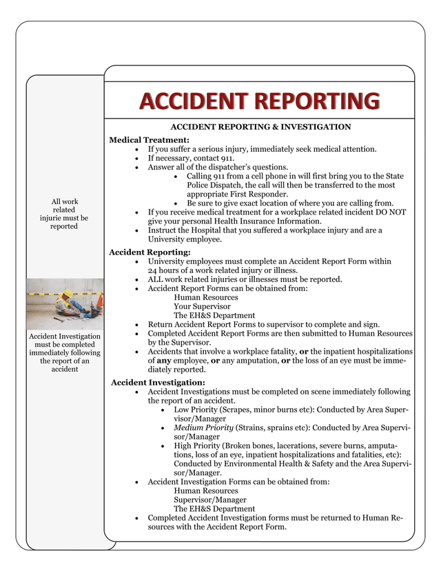 Accident Reporting  Investigation screenshot
