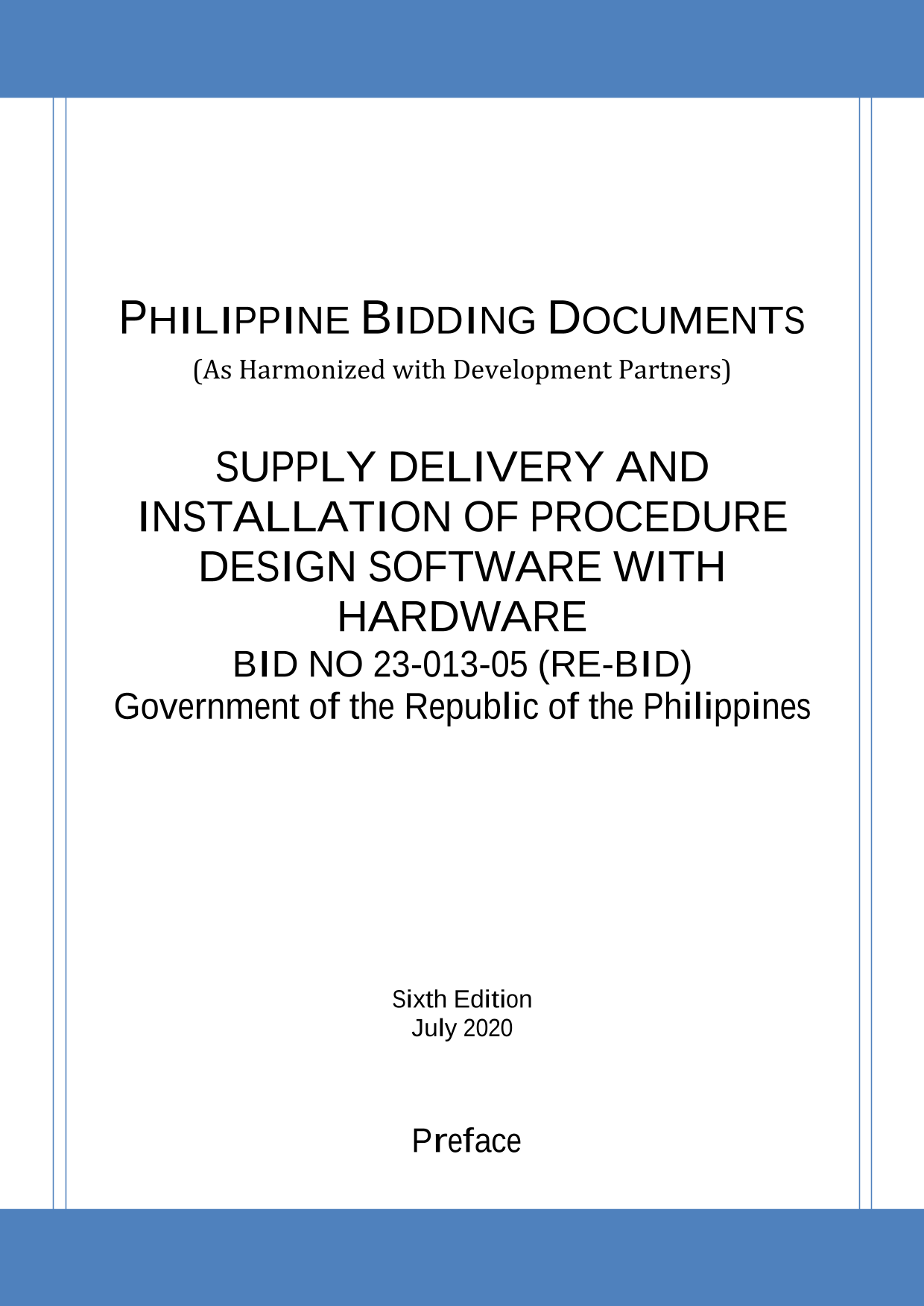 PHILIPPINE BIDDING DOCUMENTS screenshot