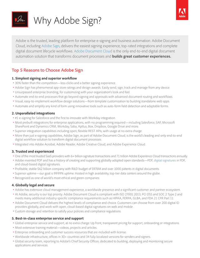 Why Adobe Sign screenshot