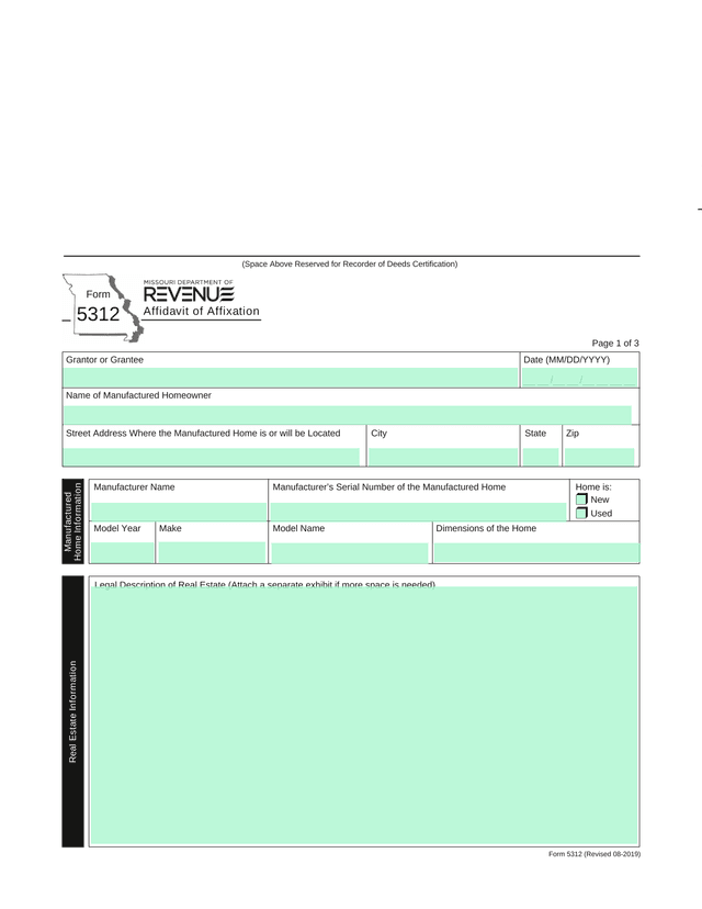 Affidavit Of Affixation screenshot