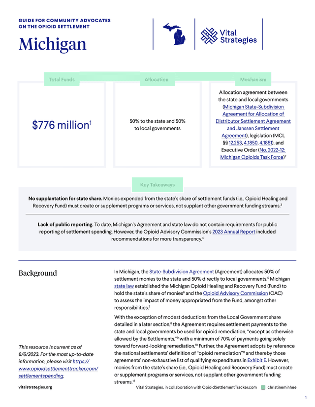 Guide For Community Advocates On The Opioid Settlement screenshot