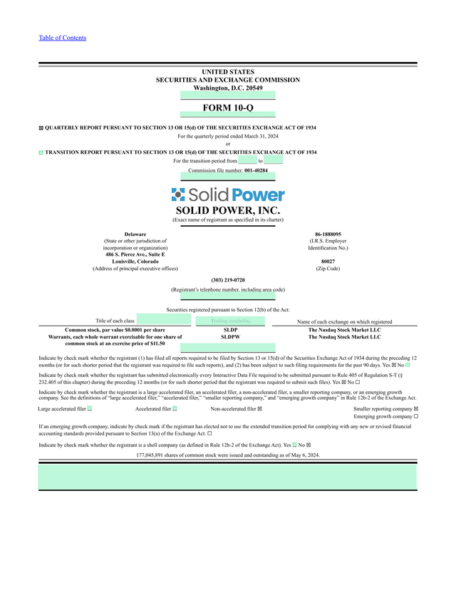 FORM 10 Q screenshot