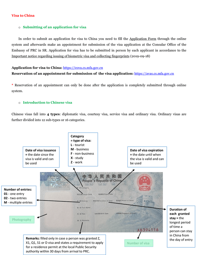 Visa To China screenshot