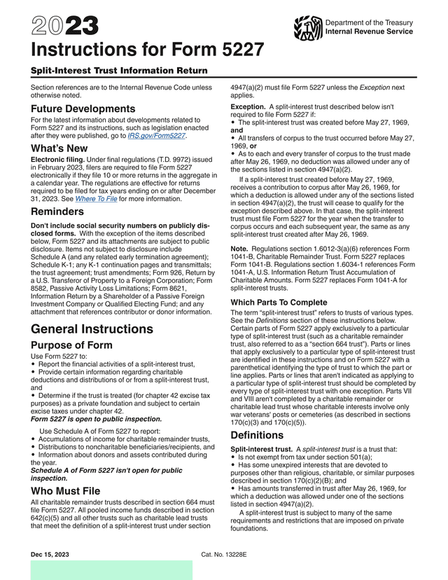 Form 5227 Instructions screenshot