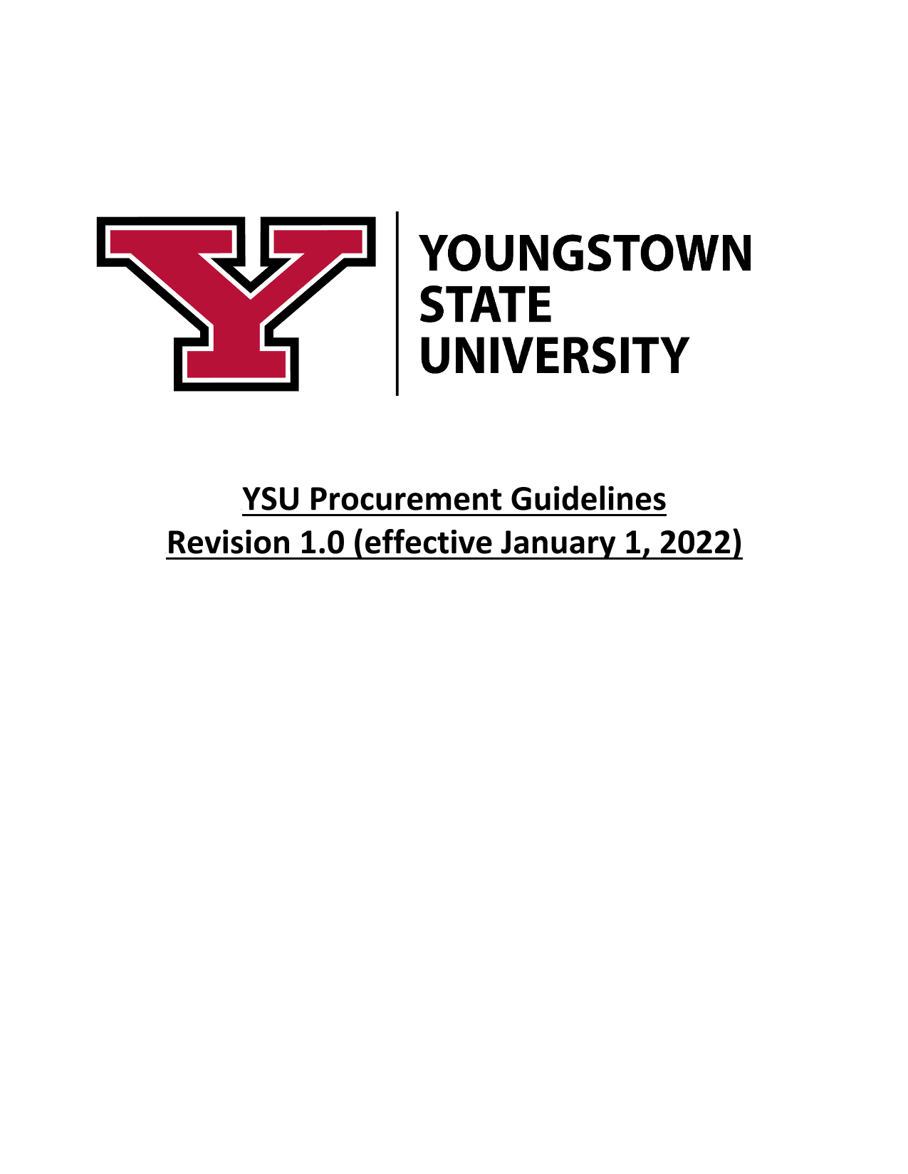UYSU Procurement Guidelines screenshot
