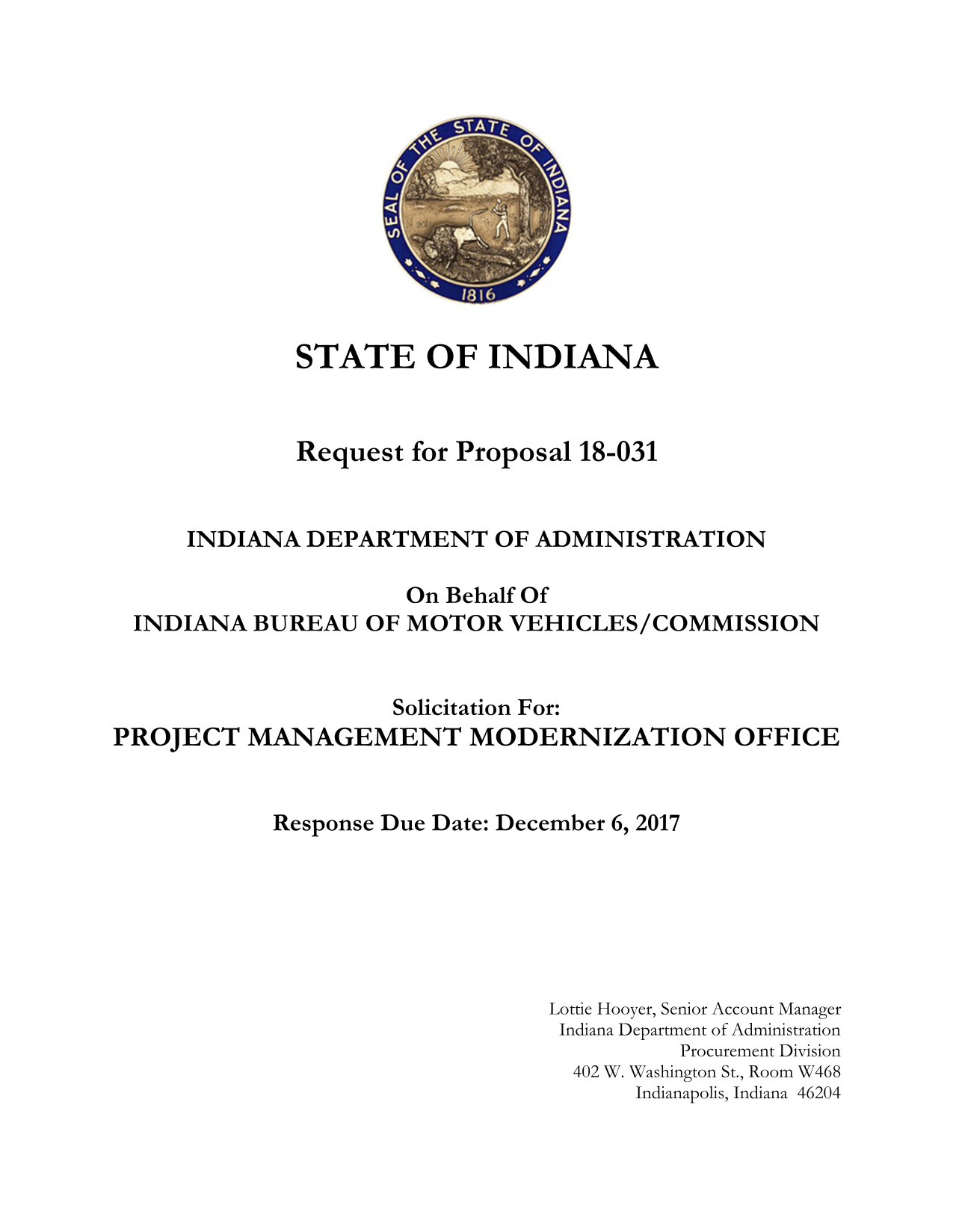 Request For Proposal 18 031 screenshot