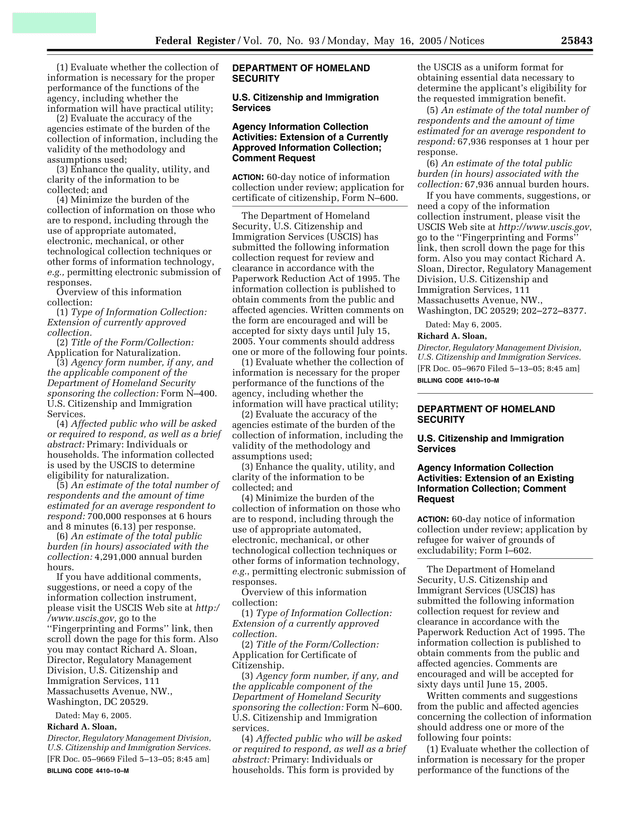 Application For Naturalization screenshot