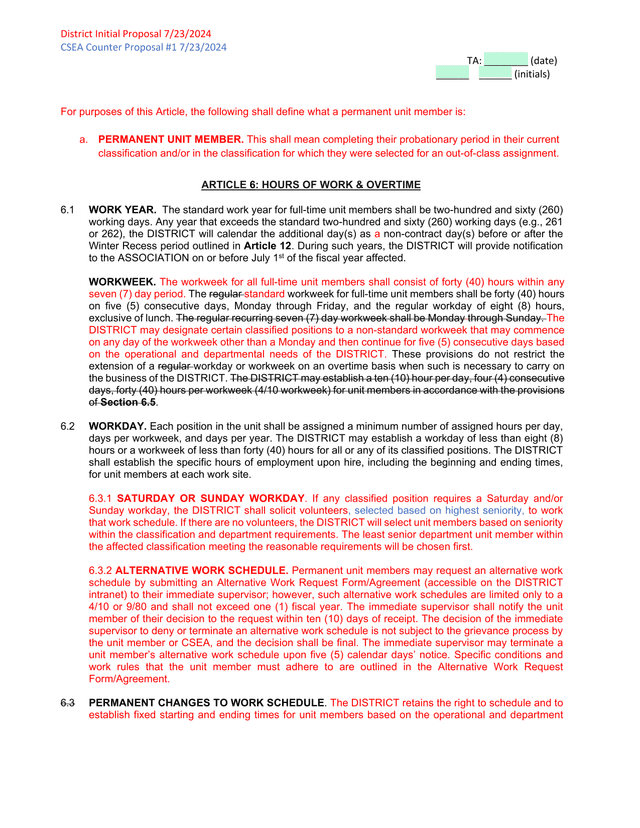 District Initial Proposal screenshot