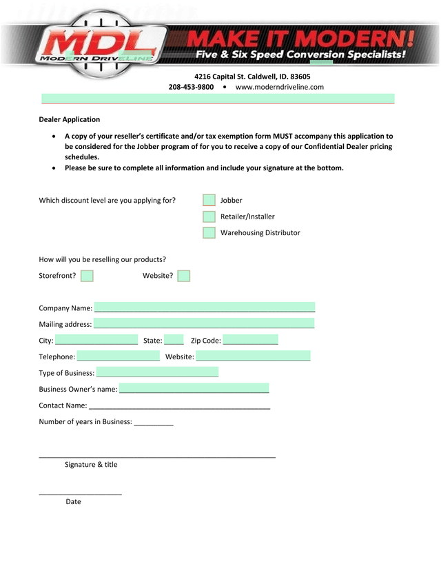 Dealer Application screenshot