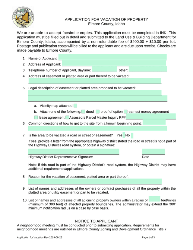 Application For Vacation screenshot