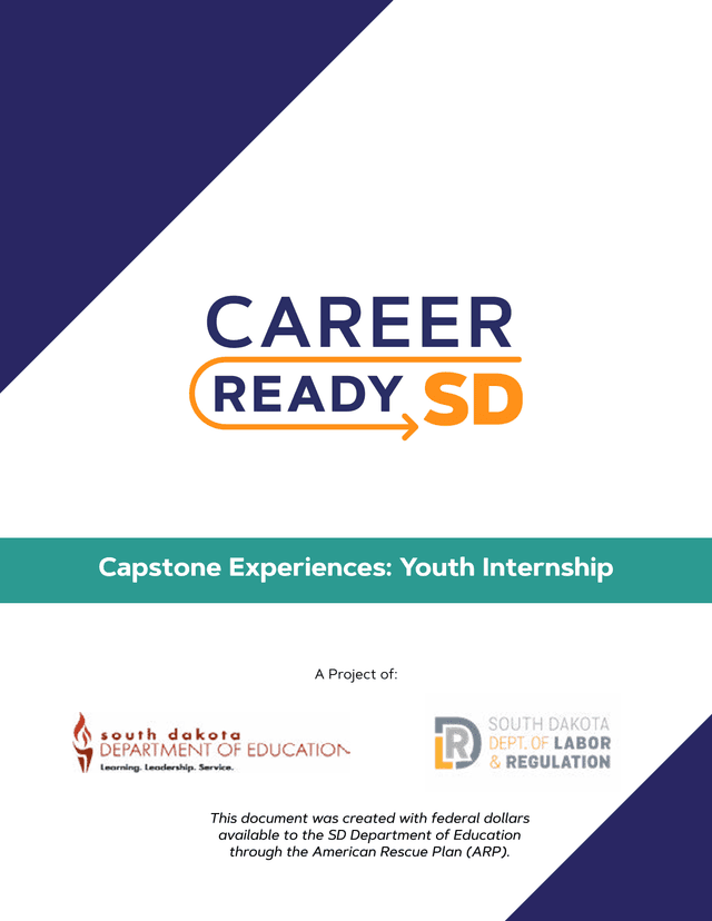 Capstone Experiences Youth Internship screenshot