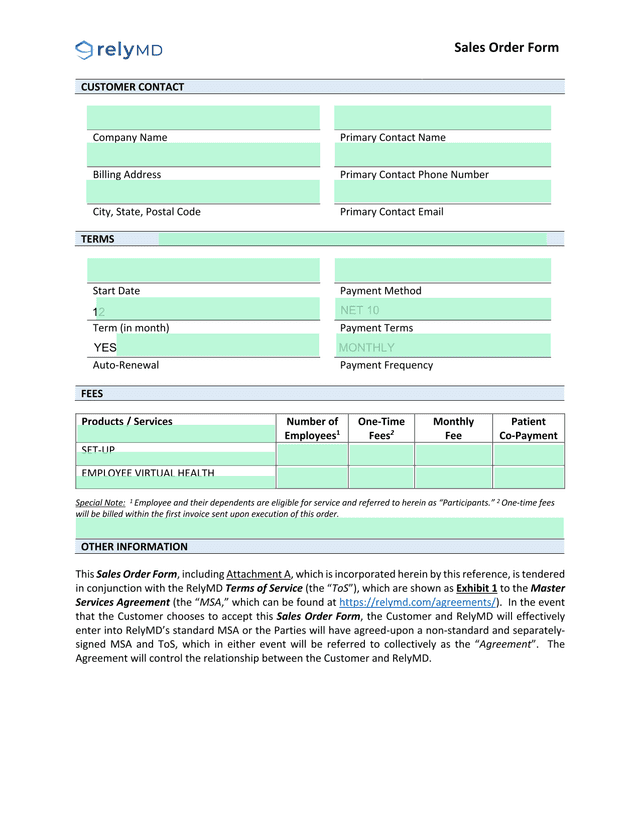 Employee Health Declaration screenshot