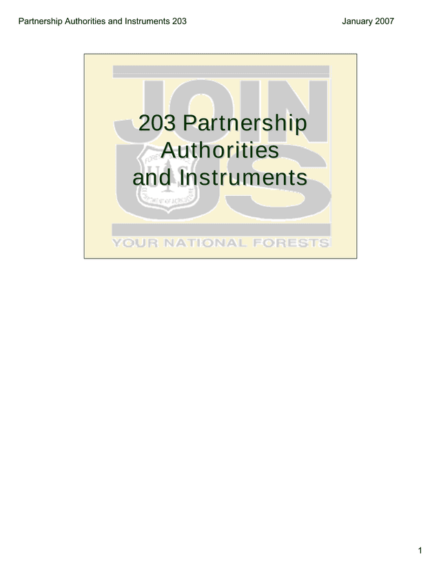 Partnership Authorities And Instruments 203 screenshot