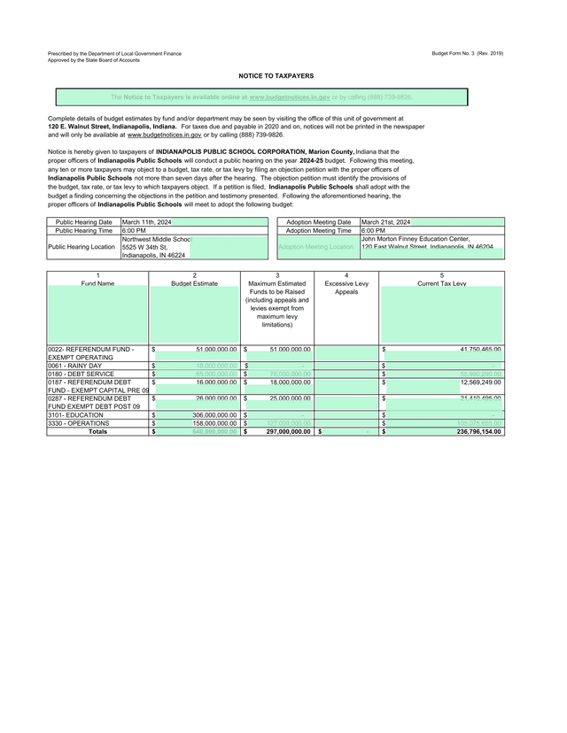 Budget Form No. 3 screenshot