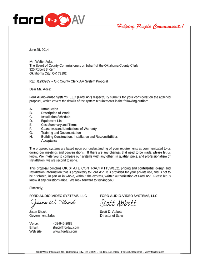 AV Systems Proposal   Final screenshot