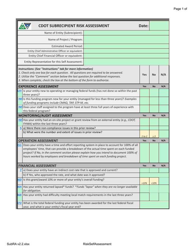 SubRA V2.2.Xlsx screenshot