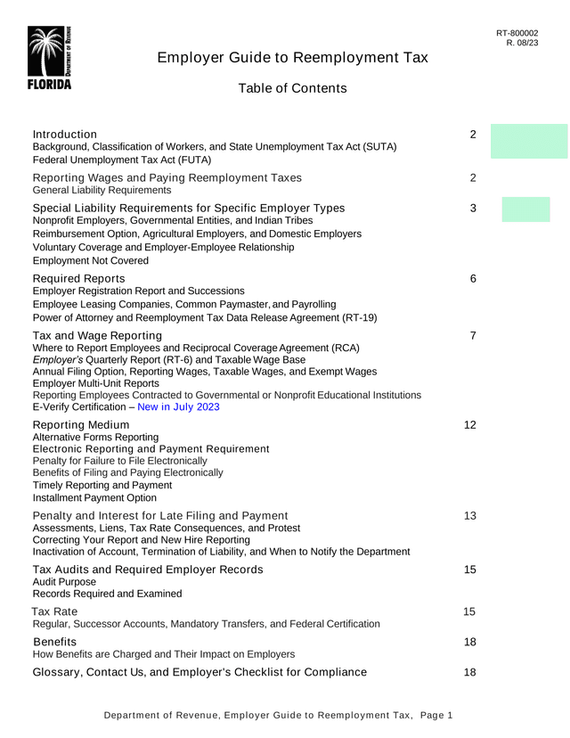 Employer Guide To Reemployment Tax screenshot