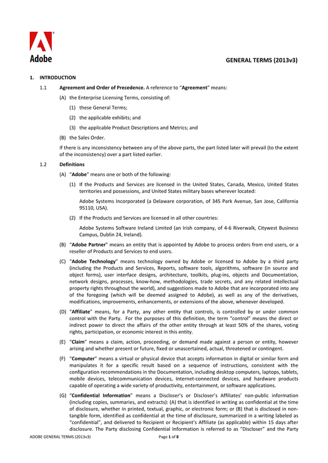 General Terms (2013v3) screenshot